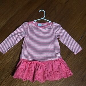 GAP Pink Striped Kids Dress